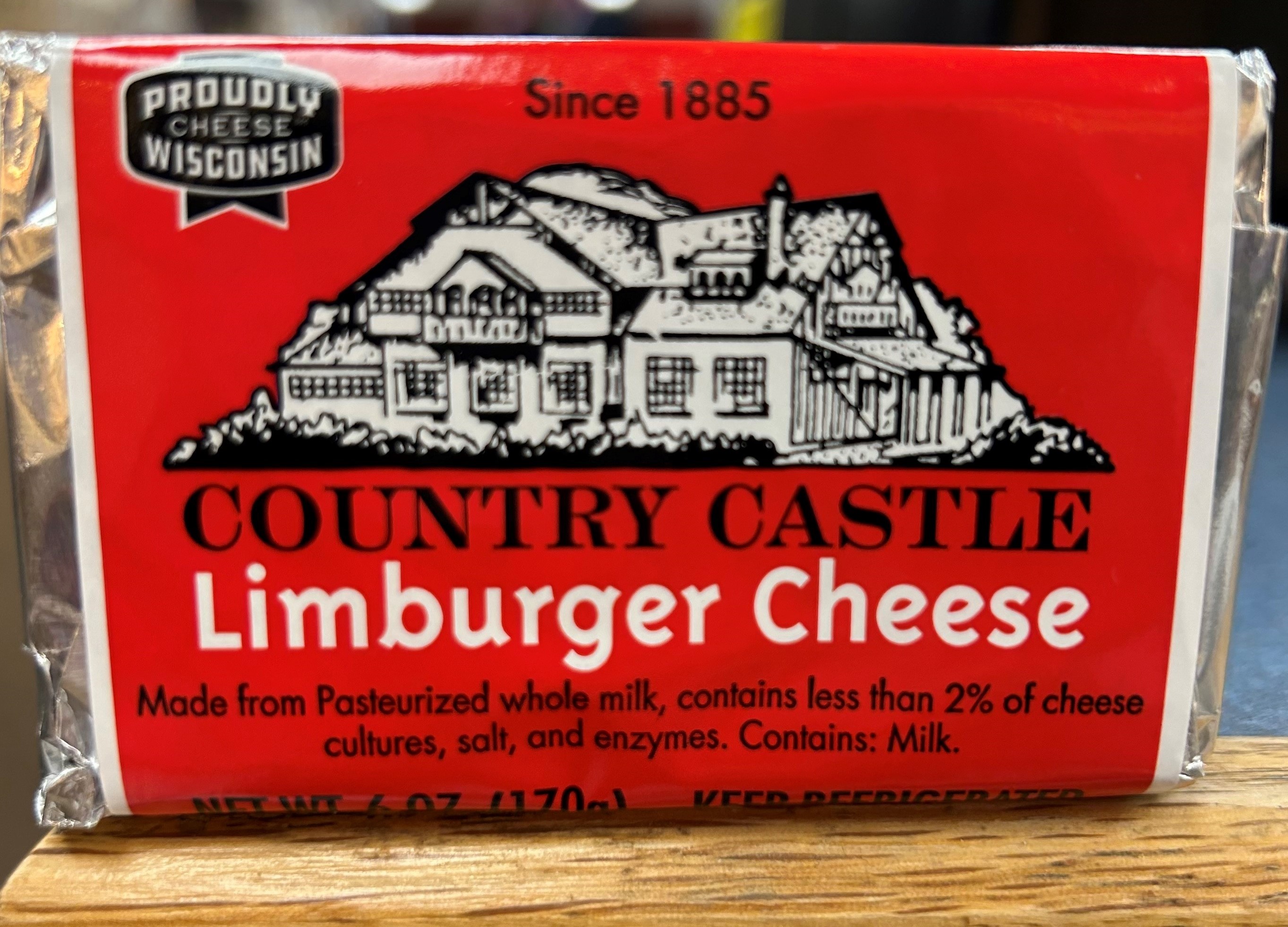 Cuba Cheese Shoppe Inc. 6 oz. Country Castle Limburger Cheese